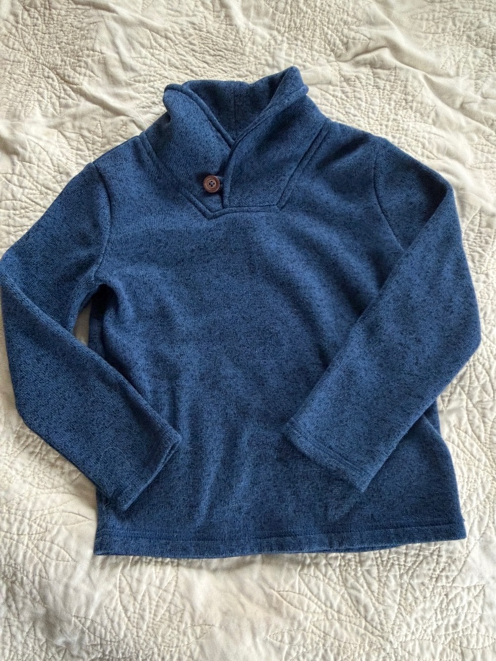 jumping beans Navy Blue Shawl-Collar Pullover